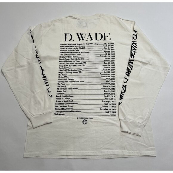 Dwyane Wade World Tour T-Shirt in White - Picture 2 of 3
